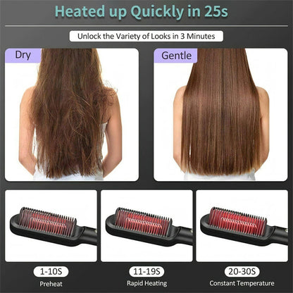 IonicStyler Duo: 2-in-1 Hair Straightener and Hot Comb - LSmarket