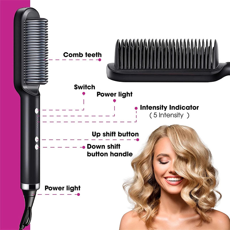 IonicStyler Duo: 2-in-1 Hair Straightener and Hot Comb - LSmarket