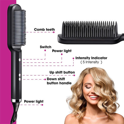 IonicStyler Duo: 2-in-1 Hair Straightener and Hot Comb - LSmarket