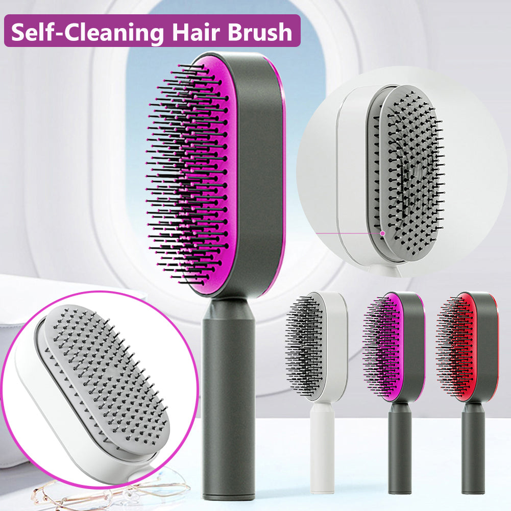 PureGlide Self-Cleaning Hair Brush - LSmarket